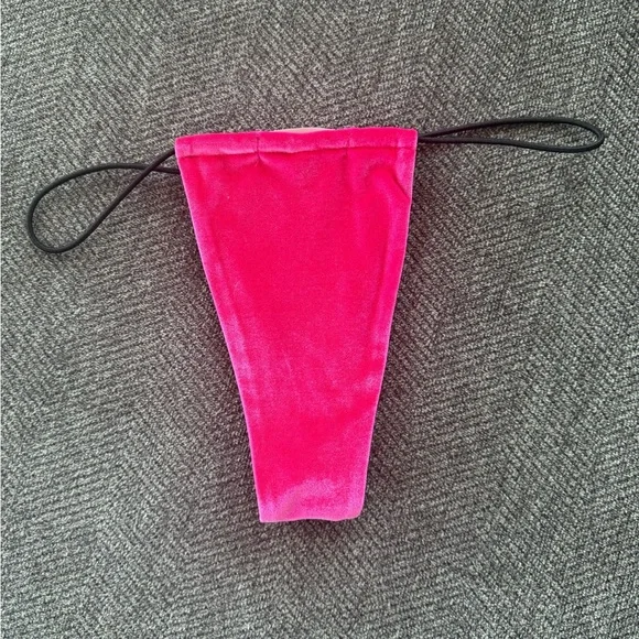 Melissa Simone Micro Bikini Bottoms - Pink Velvet - Picture 2 of 3